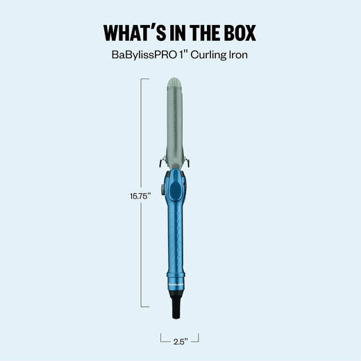 BaBylissPRO Nano Titanium 1" Spring Curling Iron