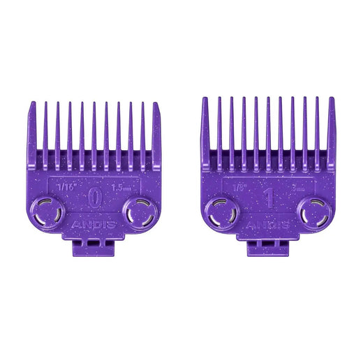 Andis 561002 OG Master Dual Magnet Clipper Guard Set, 2-Pack - Purple