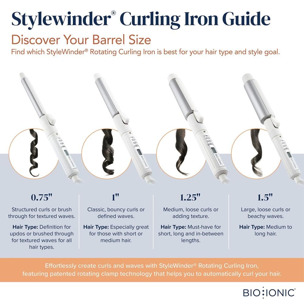 Bio Ionic Stylewinder Rotating Styling Iron 1"
