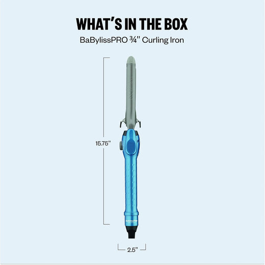 BaBylissPRO Nano Titanium 3/4" Spring Curling Iron