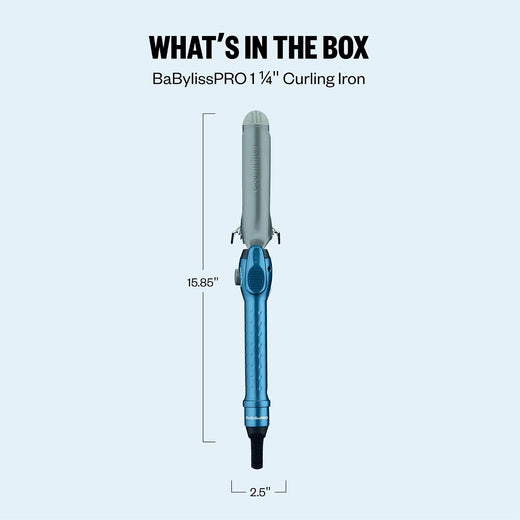 BaBylissPRO Nano Titanium 1 1/4" Spring Curling Iron