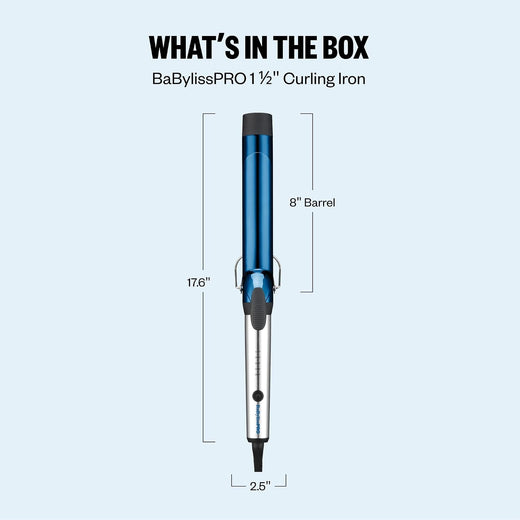 BaBylissPRO Nano Titanium 1 1/2" Extended Barrel Curling Iron