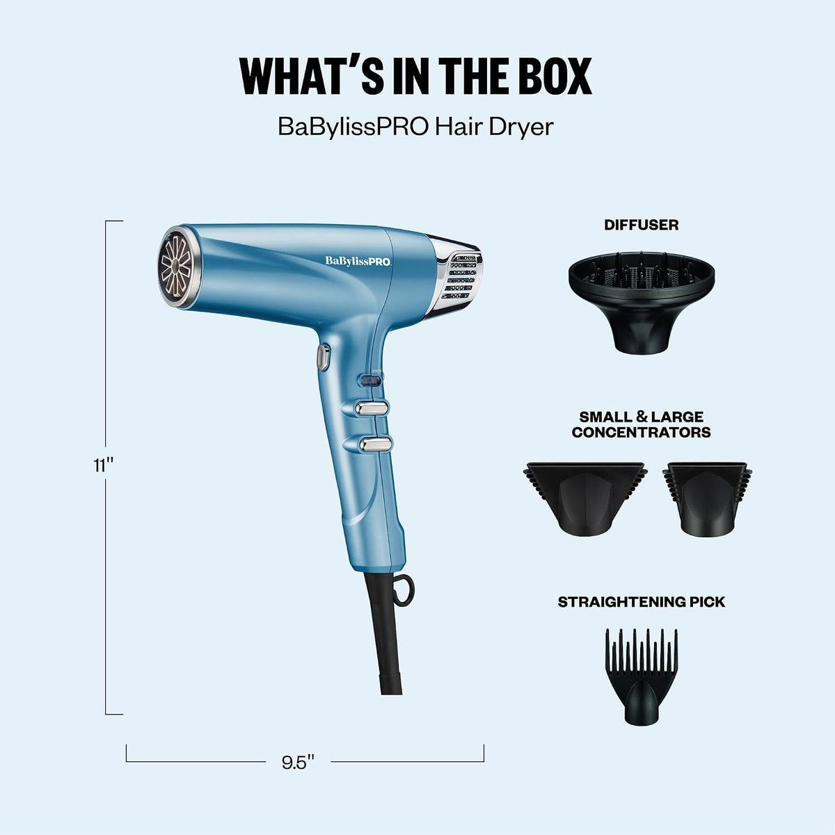 BaBylissPRO Nano Titanium Dual Ionic Dryer