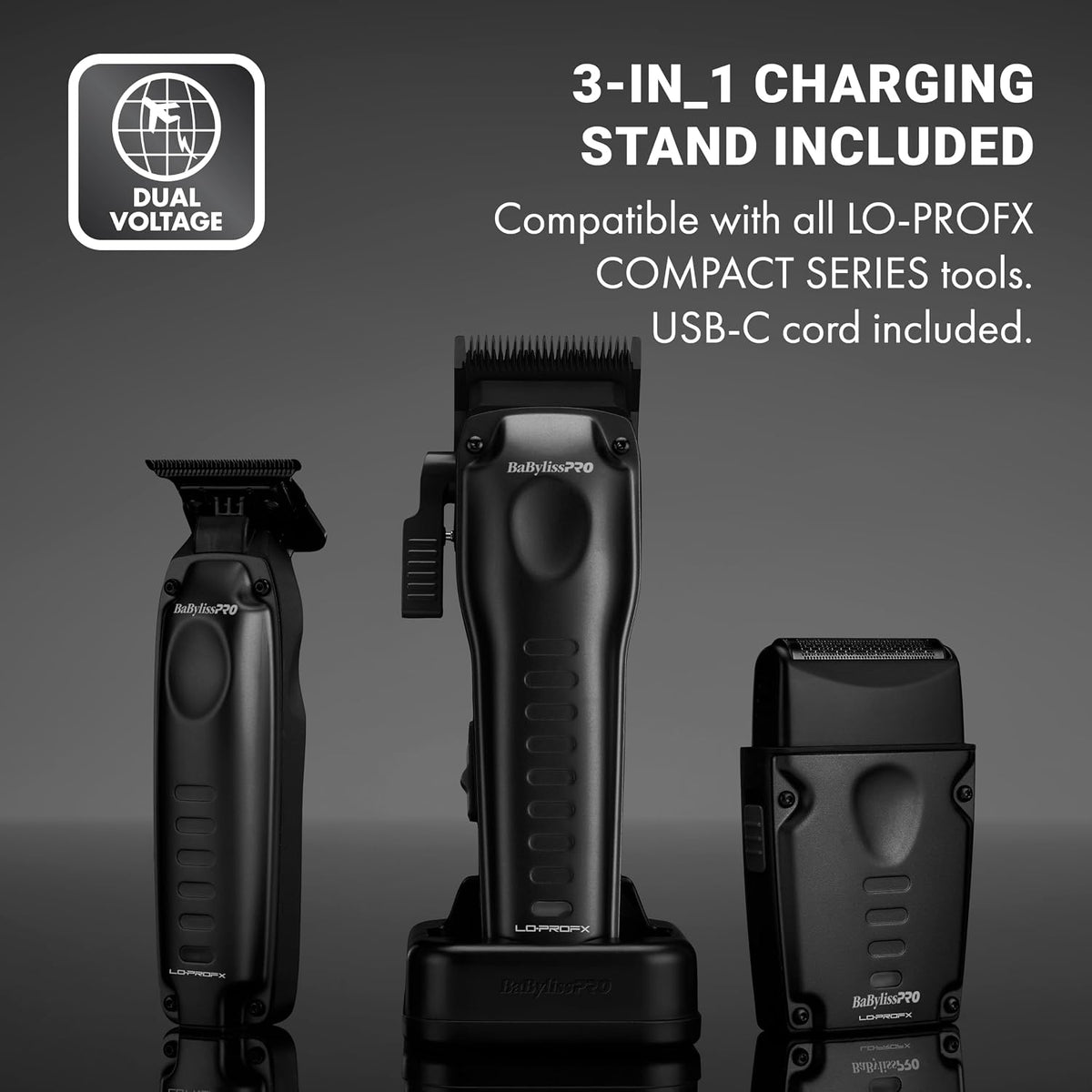 BaBylissPRO Compact LO-PROFX Trimmer (Black)