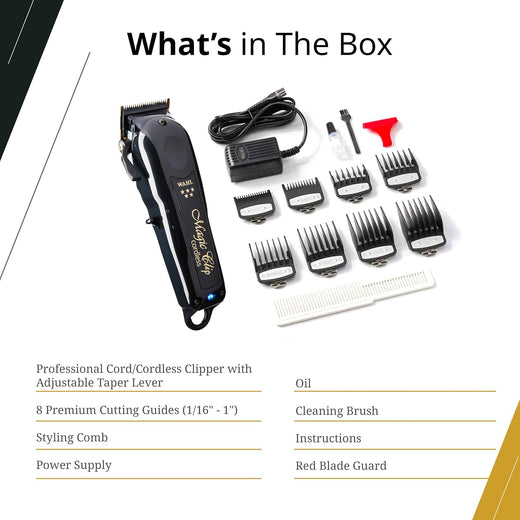 Wahl 5 Star Magic Cord/Cordless Clipper (Black)