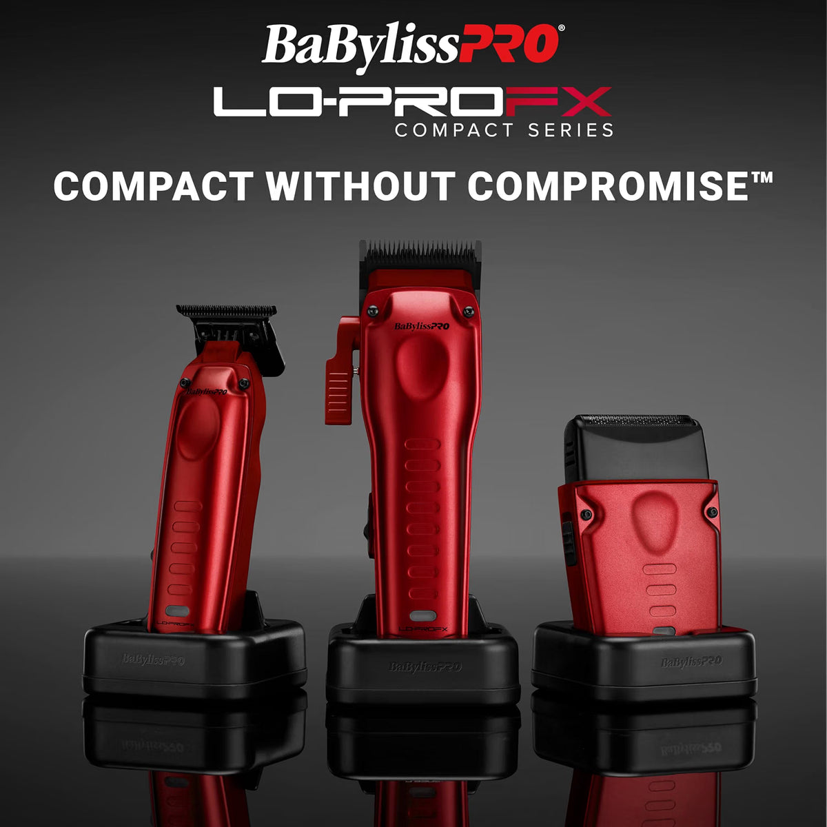 BaBylissPRO® Limited Edition LO-PROFX Compact Single-Foil Shaver (Red)