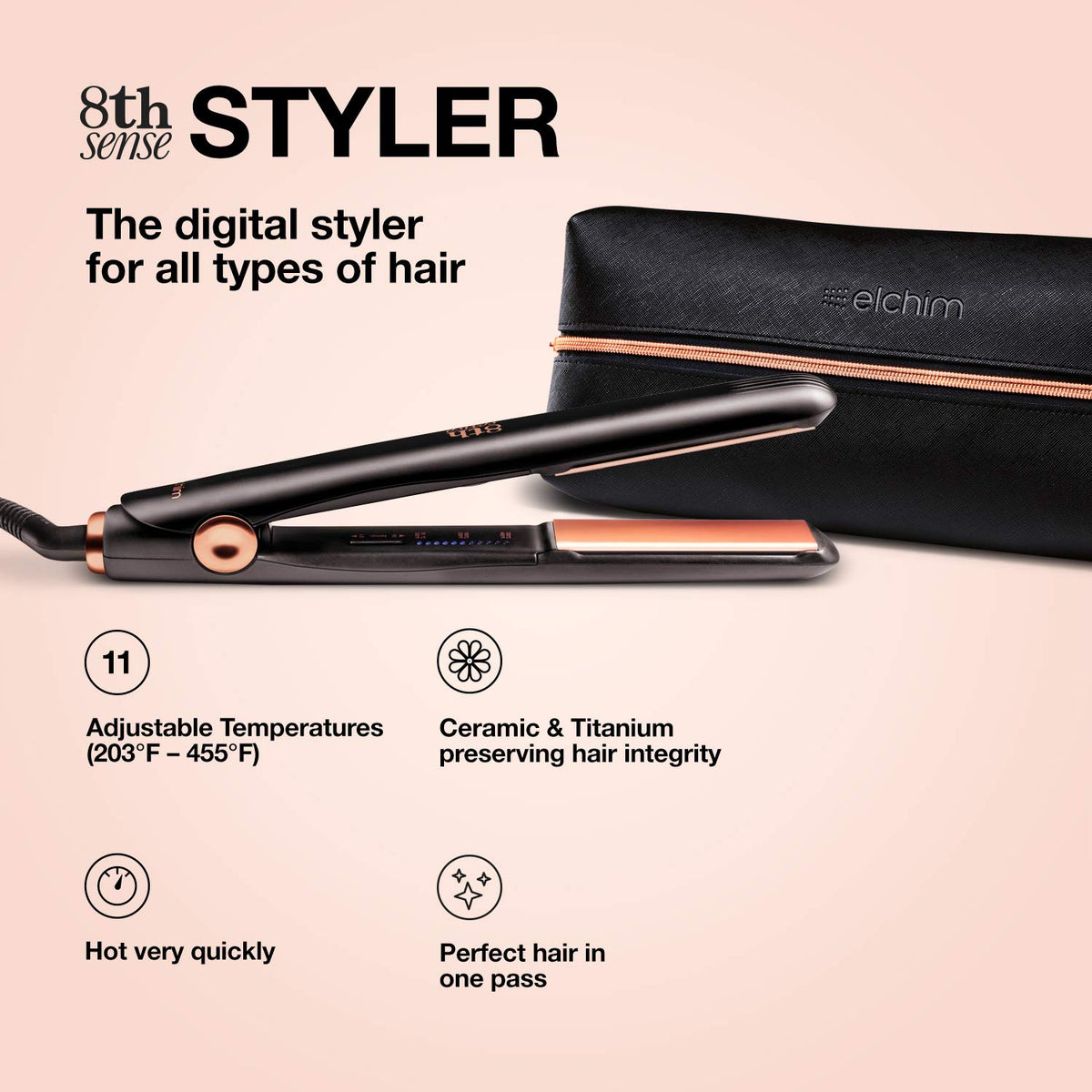 Elchim 8th Sense Flat Iron