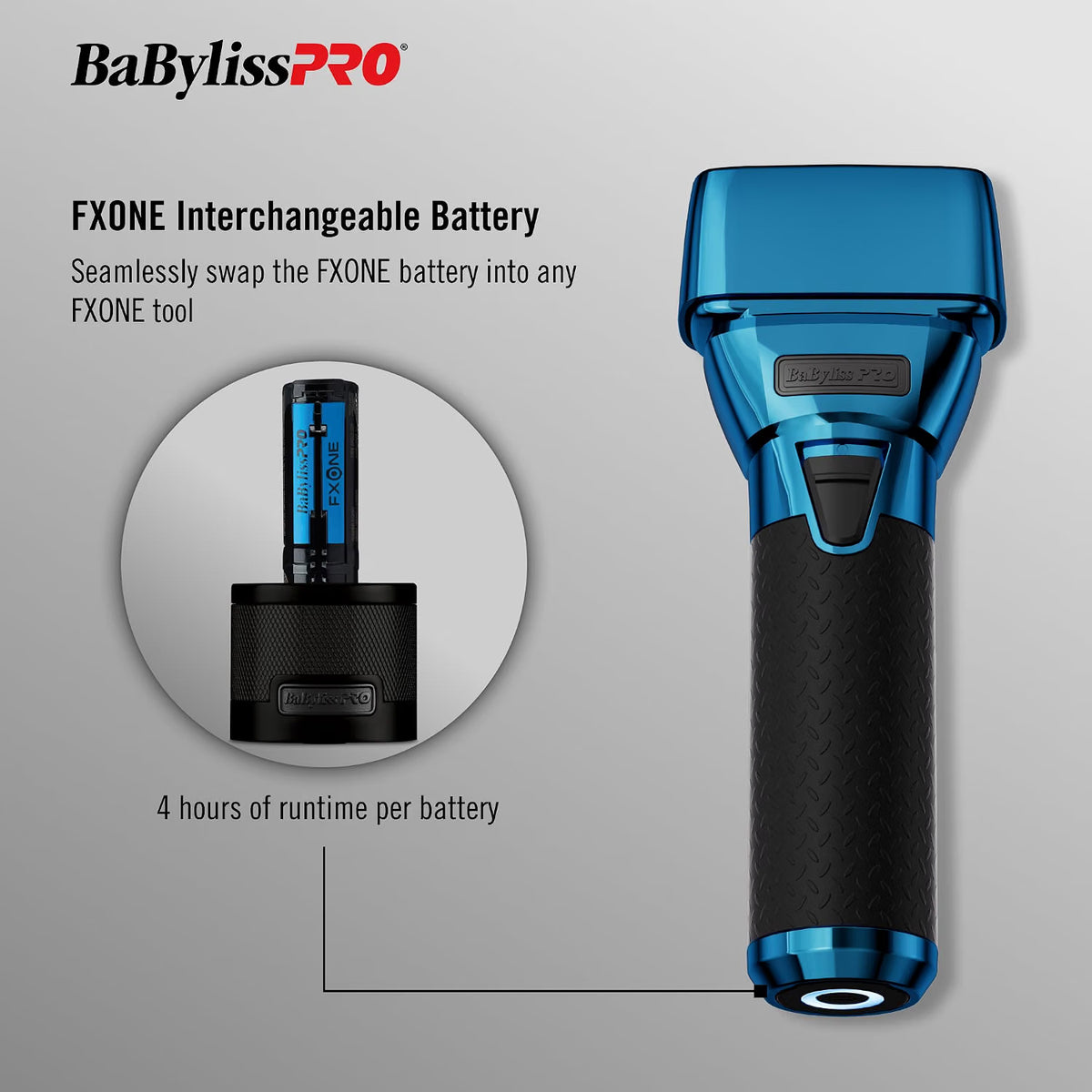 BaBylissPRO® FXONE BlueFX Double Foil Shaver
