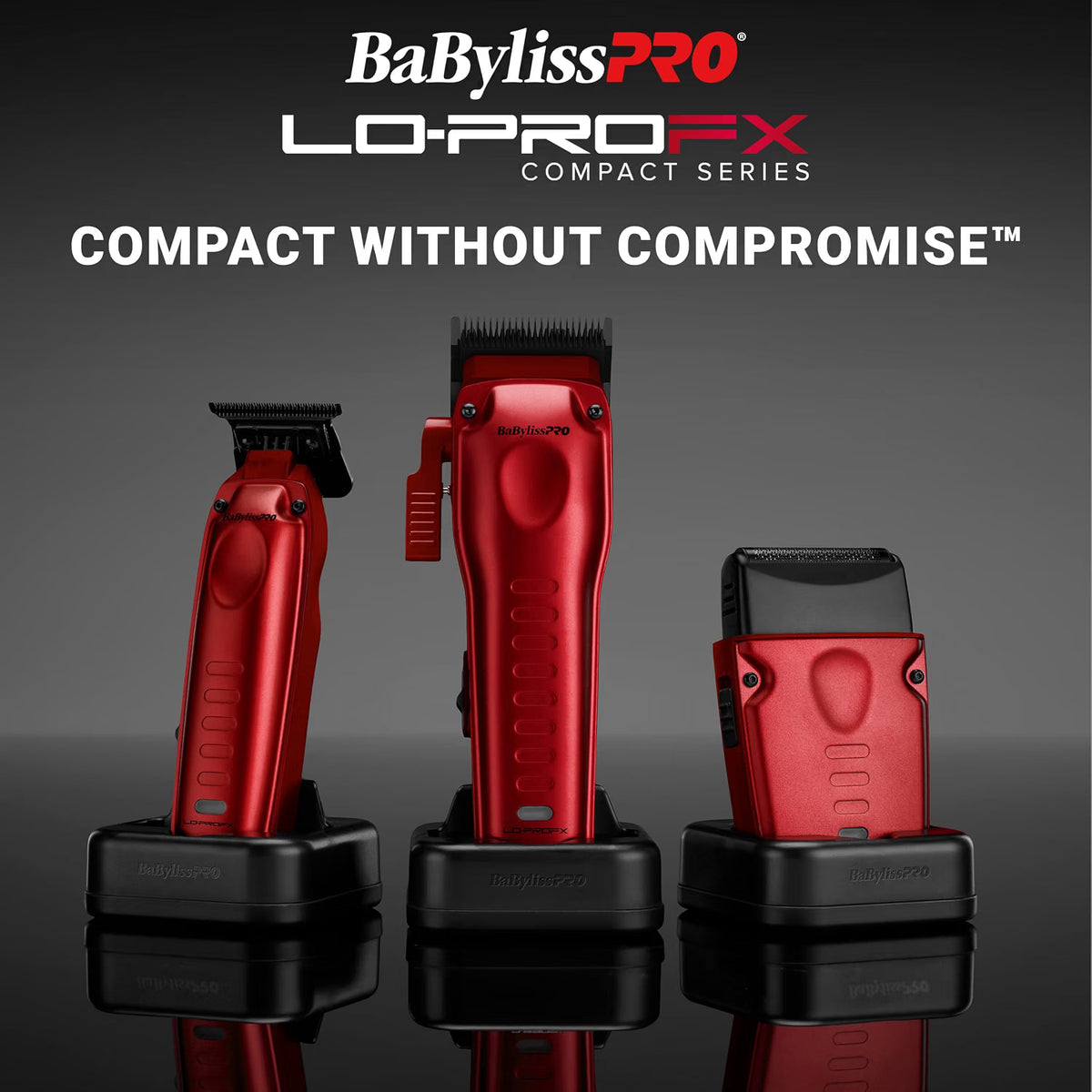 BaBylissPRO LO-PROFX Compact Clipper (Red)
