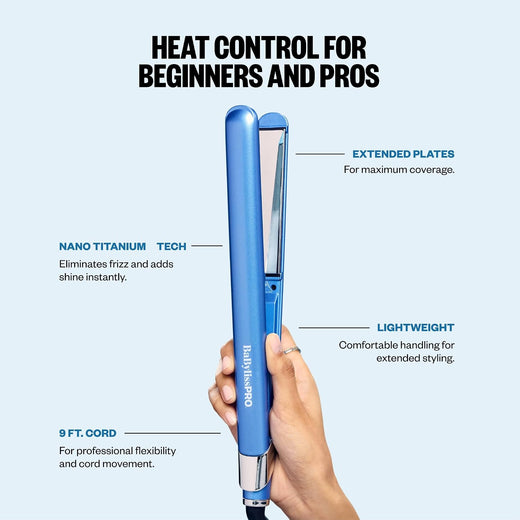 BaBylissPRO Nano Titanium 1" Ultra-Sleek Straightening Iron