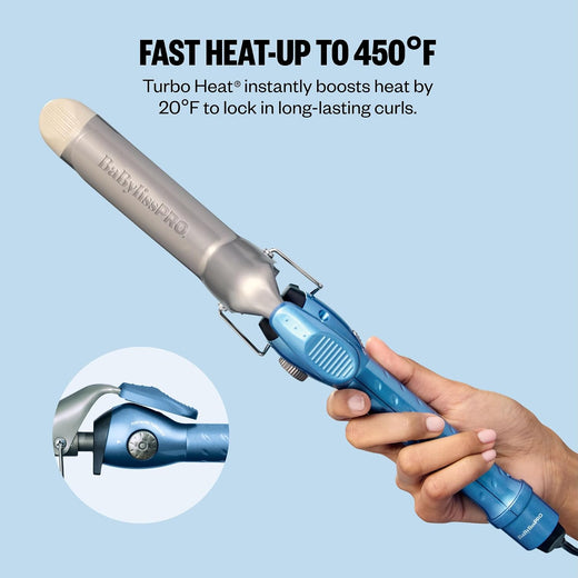 BaBylissPRO Nano Titanium 1 1/4" Spring Curling Iron