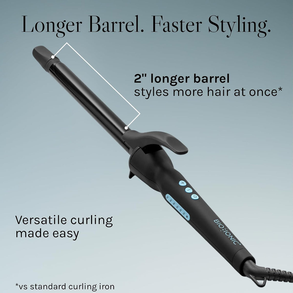 Bio Ionic Long Barrel Curling Iron 1"