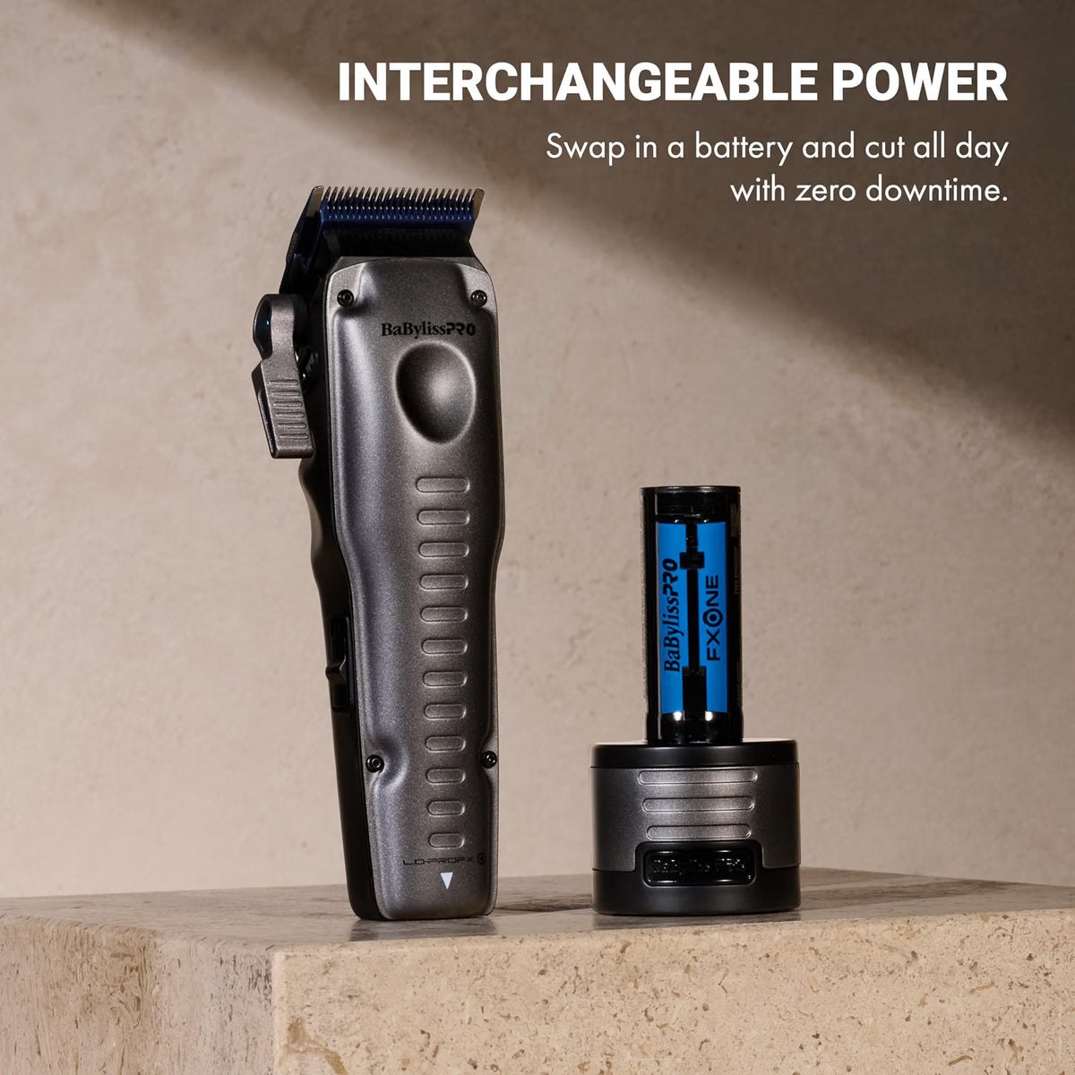 BaBylissPRO FXONE Lo-ProFX High Performance Clipper (Silver)