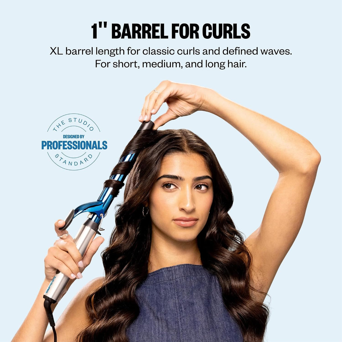 BaBylissPRO Nano Titanium 1" Extended Barrel Curling Iron