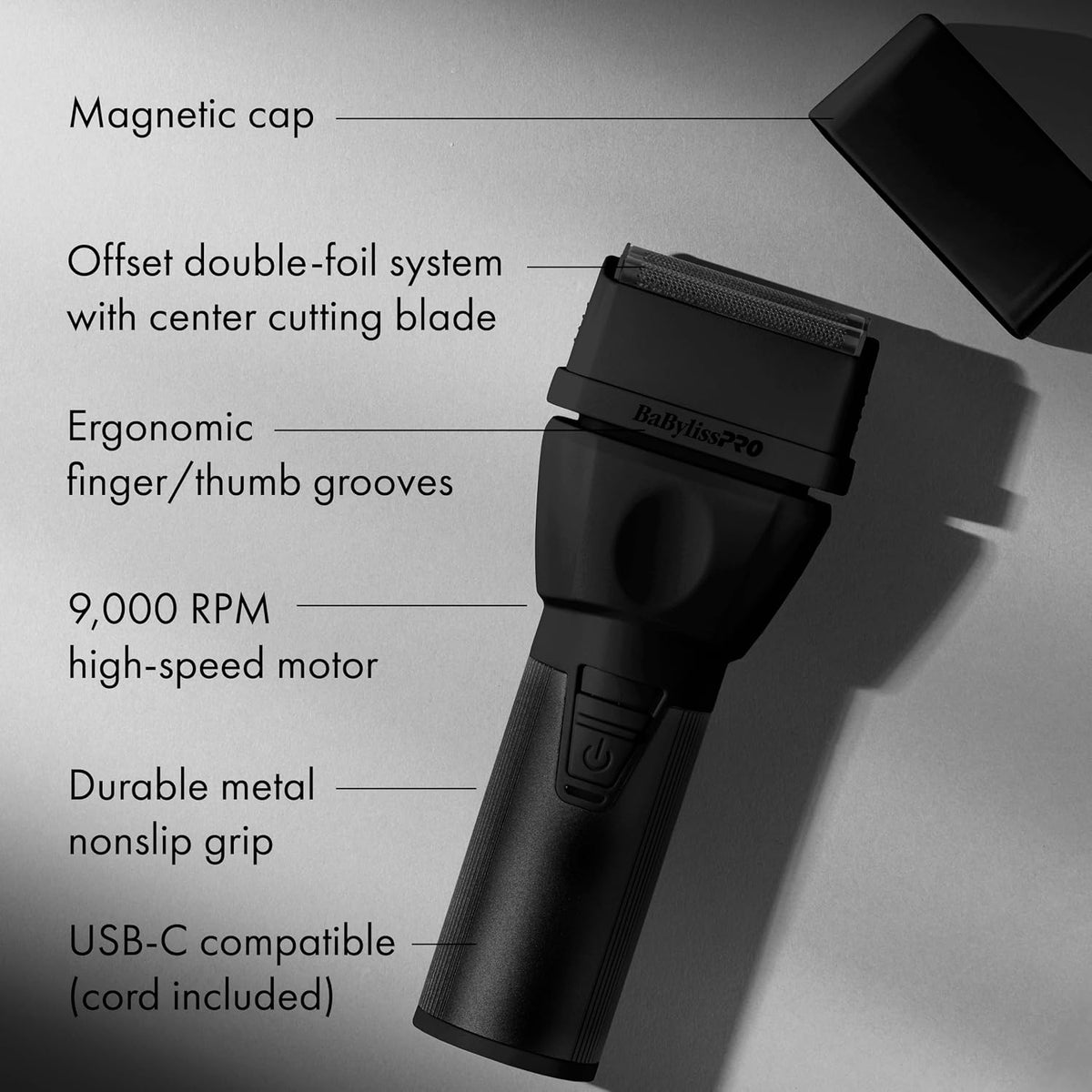 BaBylissPRO COREFX Double Foil Shaver (Black)