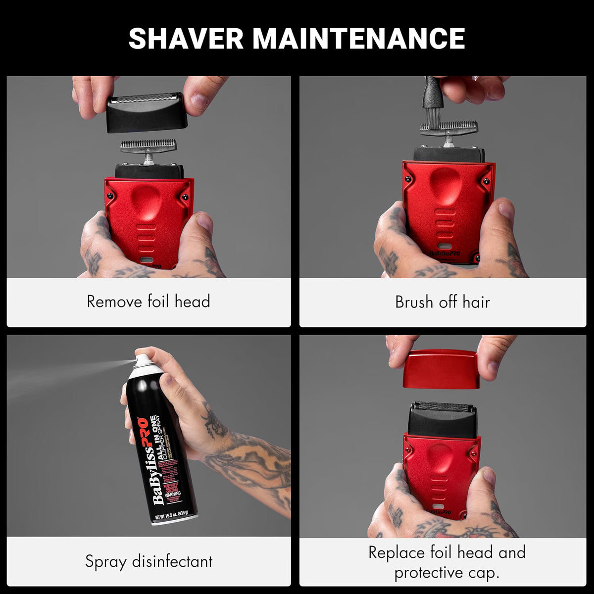BaBylissPRO® Limited Edition LO-PROFX Compact Single-Foil Shaver (Red)