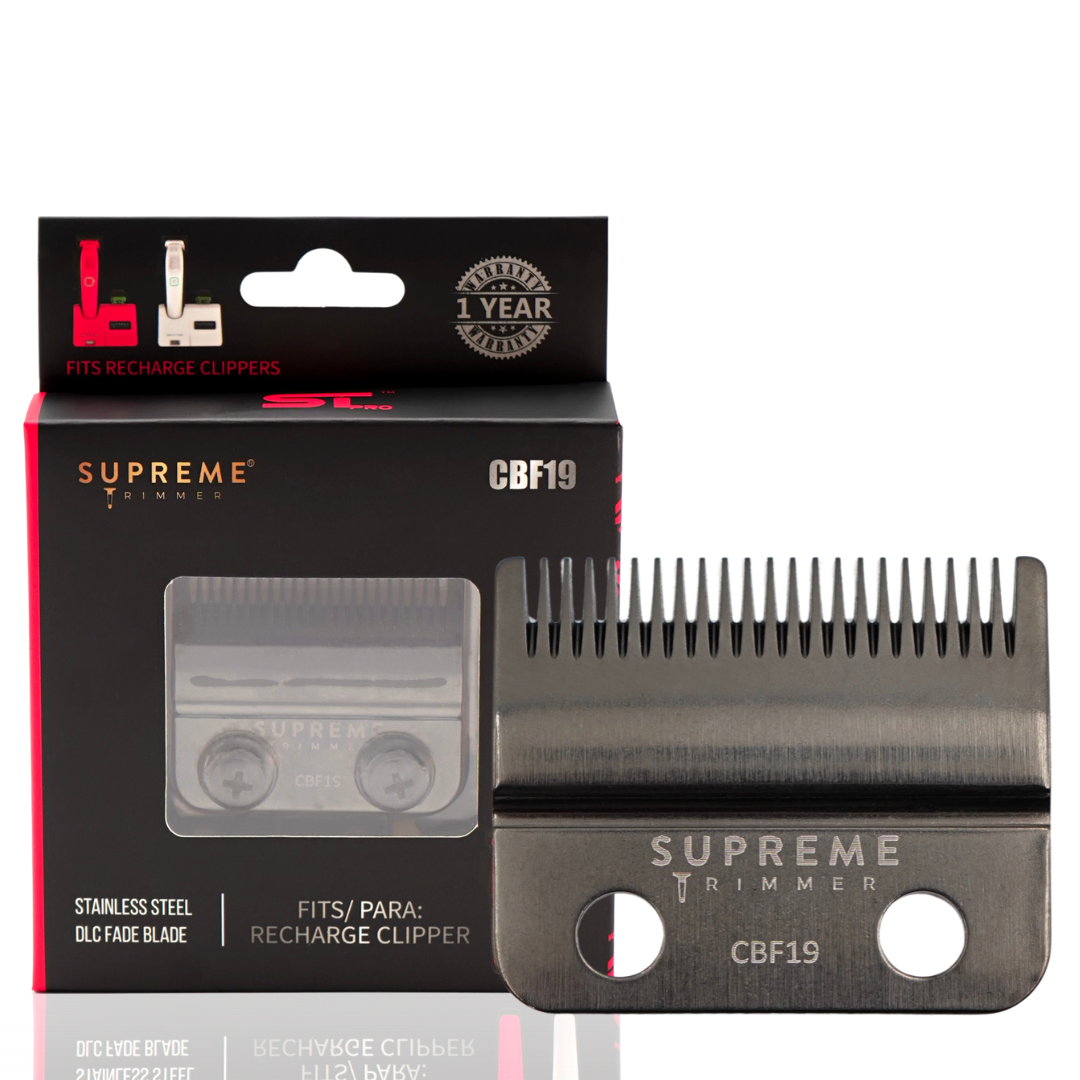 Supreme Trimmer Fade Blade for Recharge Clipper-CBF19