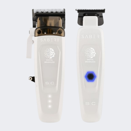 StyleCraft Saber II Clipper & Trimmer Combo (White)