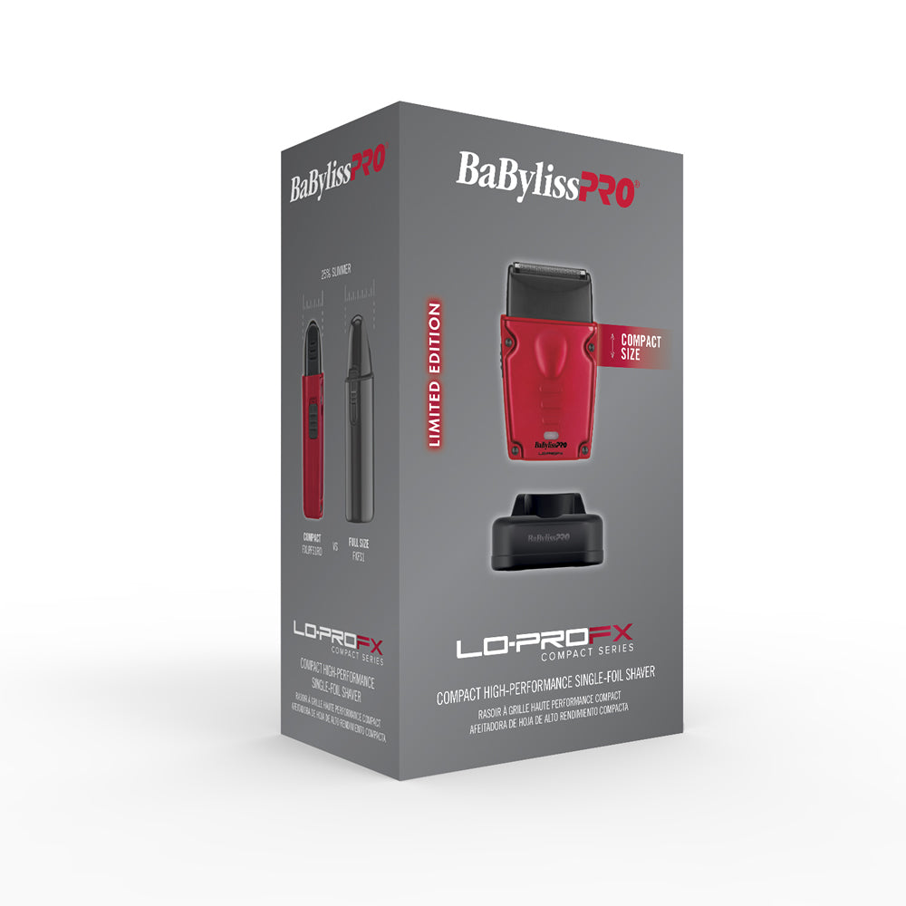 BaBylissPRO Limited Edition LO-PROFX Compact Single-Foil Shaver (Red)