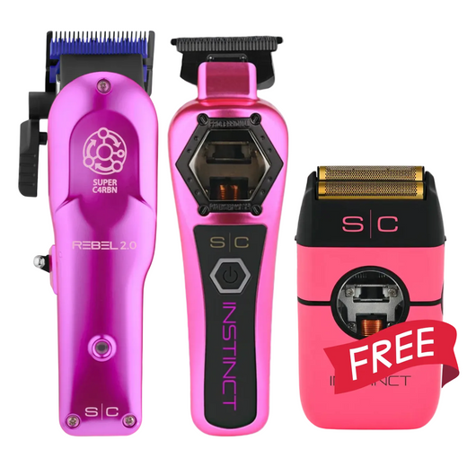 StyleCraft Rebel & Instinct Metal Set (Rebel Clipper, Instinct Trimmer & Shaver)