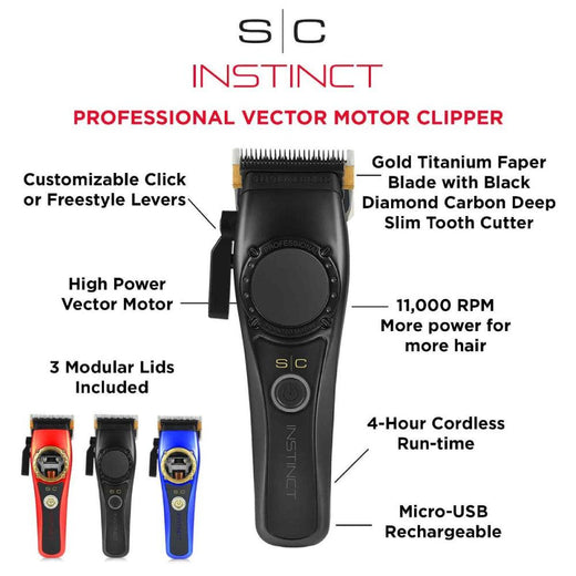 StyleCraft Instinct Professional Vector Motor Cordless Clipper