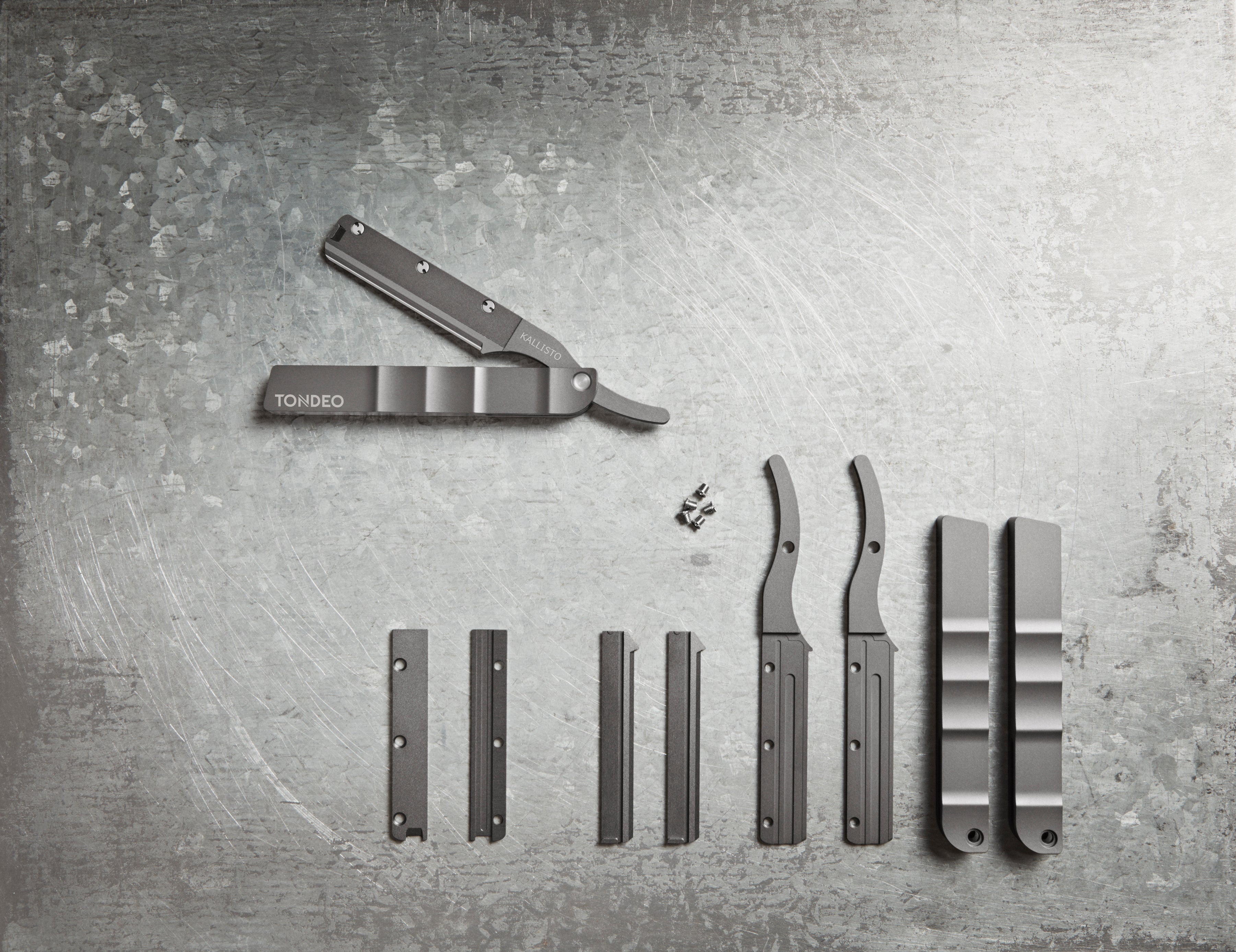Tondeo Kallisto Razor - Grey includes 10 blades