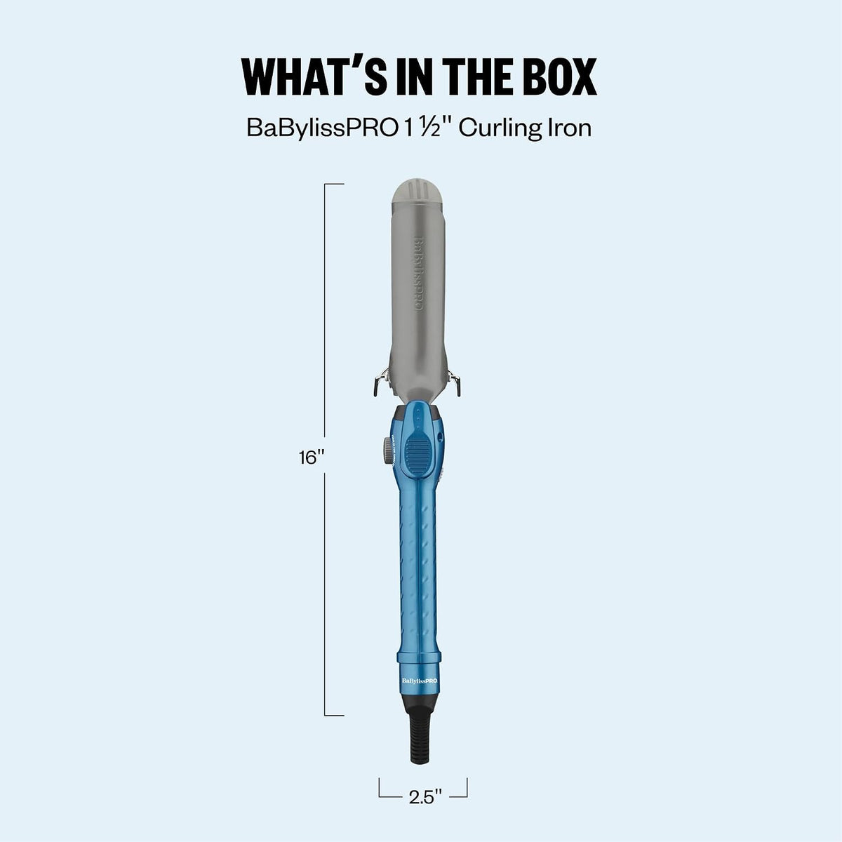 BaBylissPRO Nano Titanium 1 1/2" Spring Curling Iron