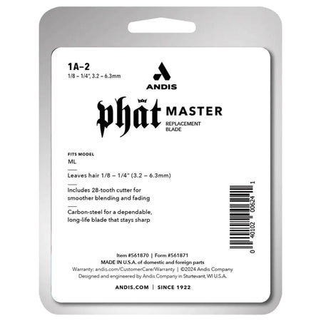 Andis 561870 Phat Master ML Blade - Adjustable Blade