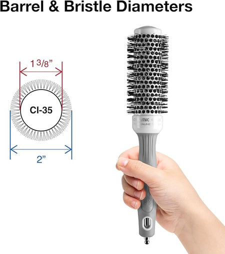 Olivia Garden Ceramic + Ion Thermal Collection Hair Brush (1 3/8")