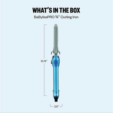 BaBylissPRO Nano Titanium 3/4" Spring Curling Iron