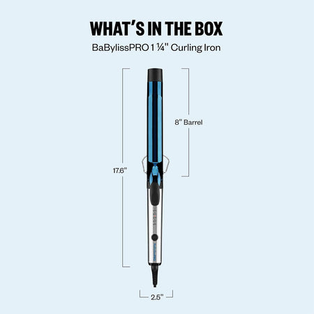BaBylissPRO Nano Titanium 1 1/4" Extended Barrel Curling Iron