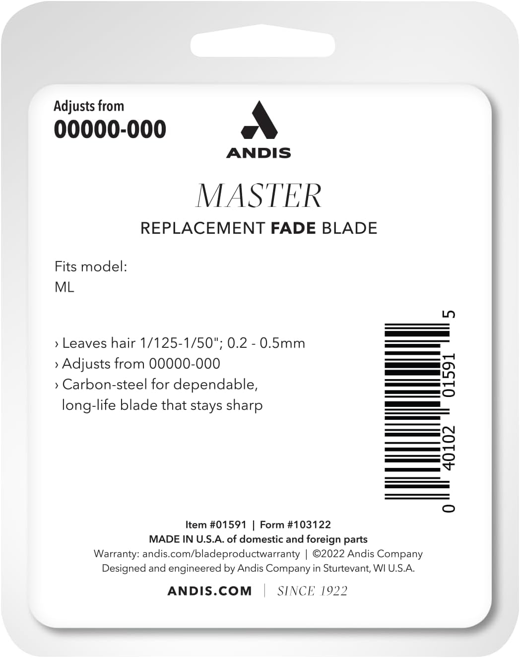 Andis Fade Master Replacement Blade (01591)