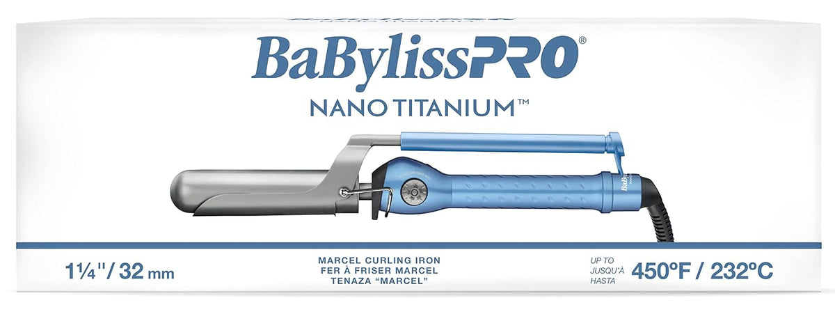 BaBylissPRO Nano Titanium 1 1/4" Marcel Curling Iron