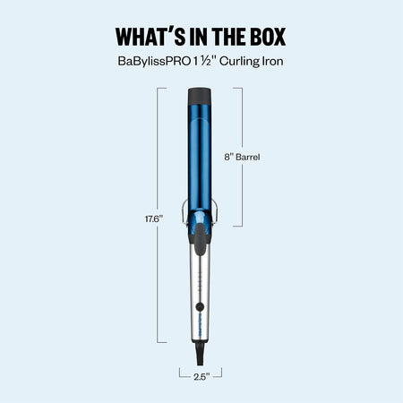 BaBylissPRO Nano Titanium 1 1/2" Extended Barrel Curling Iron
