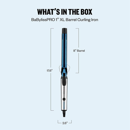 BaBylissPRO Nano Titanium 1" Extended Barrel Curling Iron