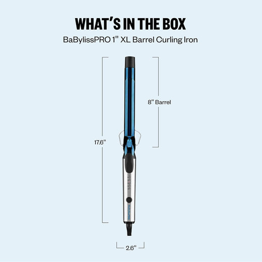 BaBylissPRO Nano Titanium 1" Extended Barrel Curling Iron