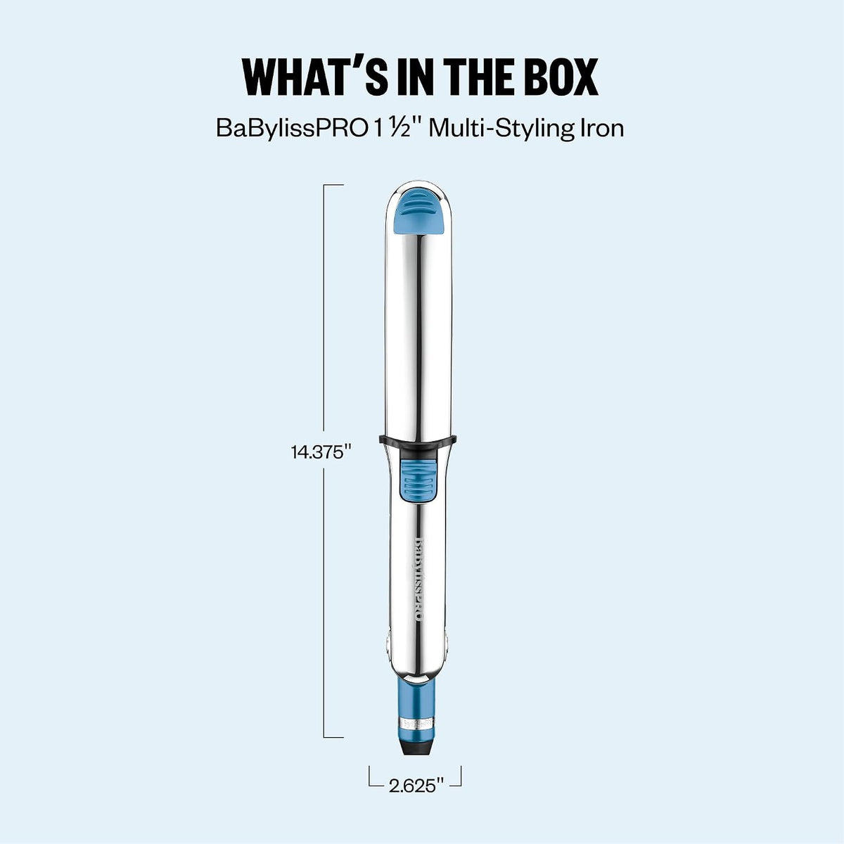 BaBylissPRO Nano Titanium 1 1/2" Prima Stainless Steel Styling Iron