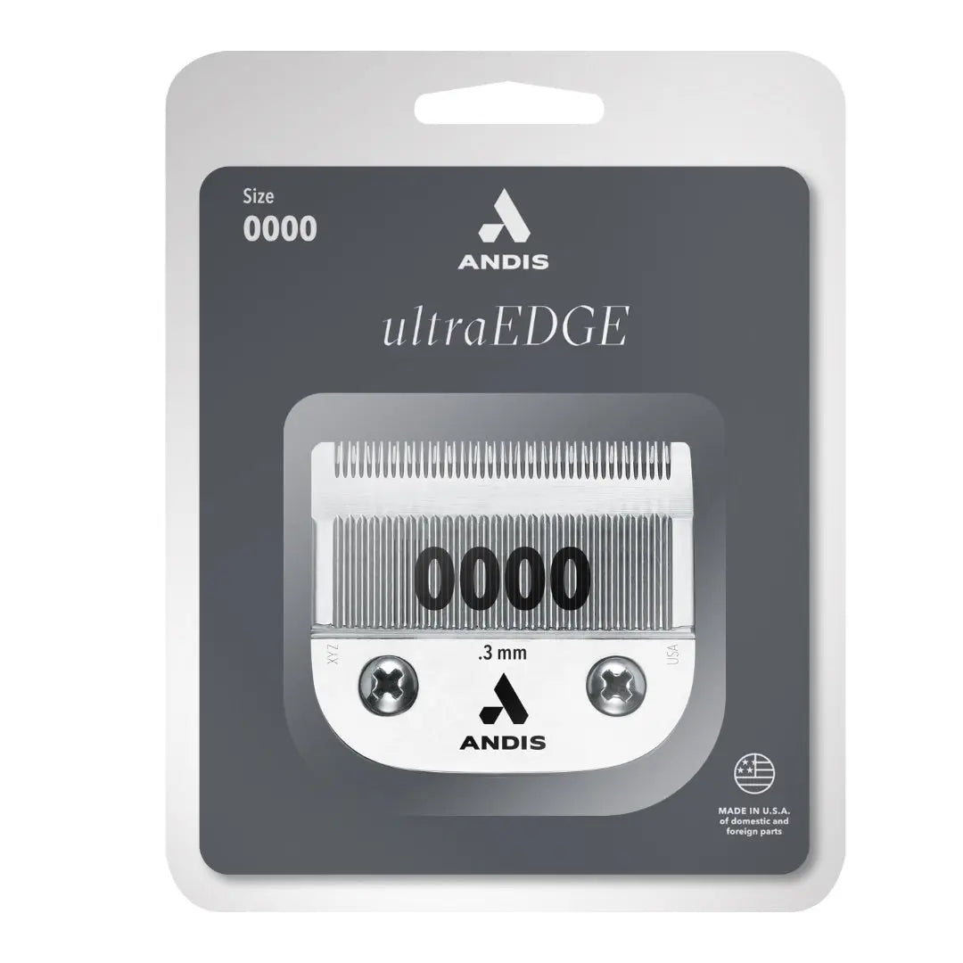Andis  64074 UltraEdge Clipper Blade Size 0000 – 1/100 Inch Cut - Carbon-Infused Steel Detachable