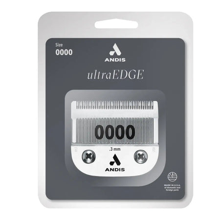Andis  64074 UltraEdge Clipper Blade Size 0000 – 1/100 Inch Cut - Carbon-Infused Steel Detachable