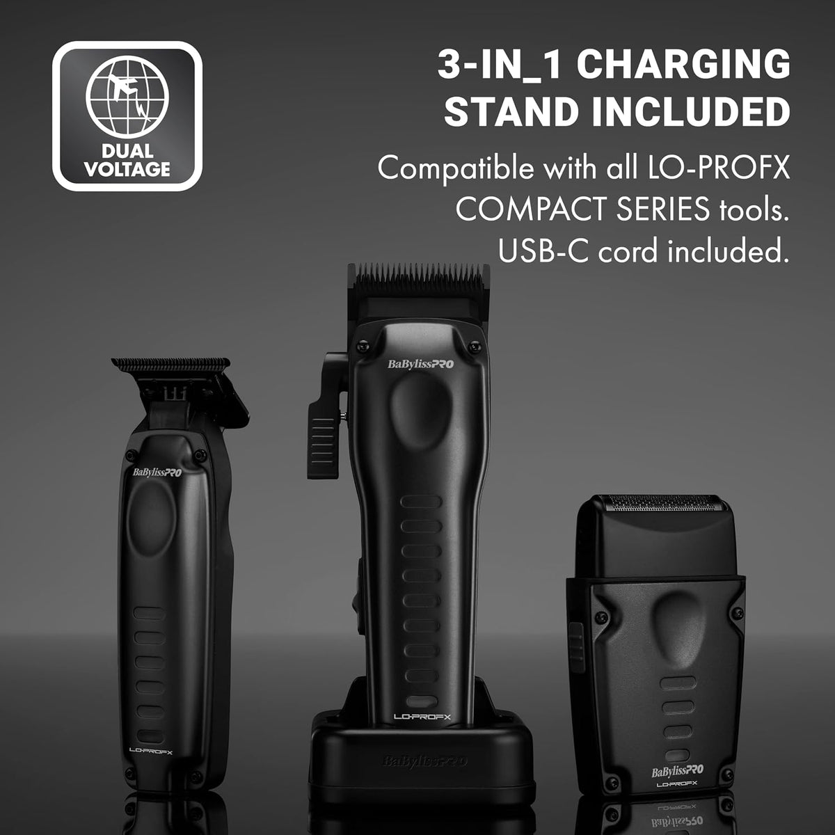 BaBylissPRO LO-PROFX Compact Clipper (Black)