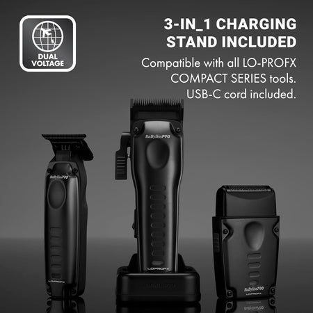 BaBylissPRO LO-PROFX Compact Clipper (Black)