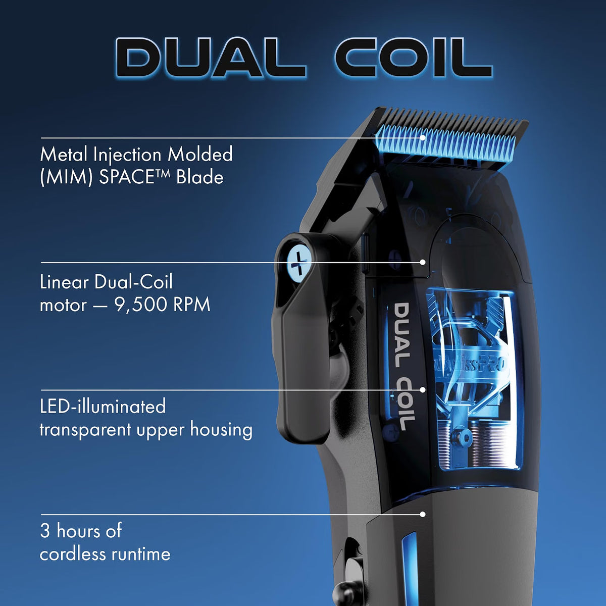 BaBylissPRO Dual-Coil Motor Clipper & Trimmer