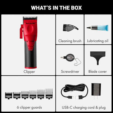 BaBylissPRO COREFX Clipper (Red)