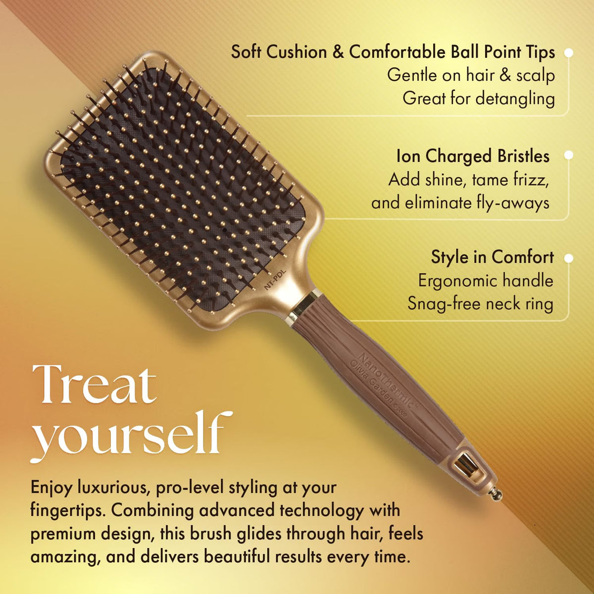 Olivia Garden NanoThermic Styler Paddle (NT-PDL)
