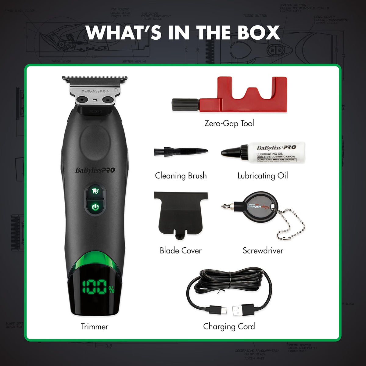 BaBylissPRO x Tomb45 Wireless Charging Trimmer