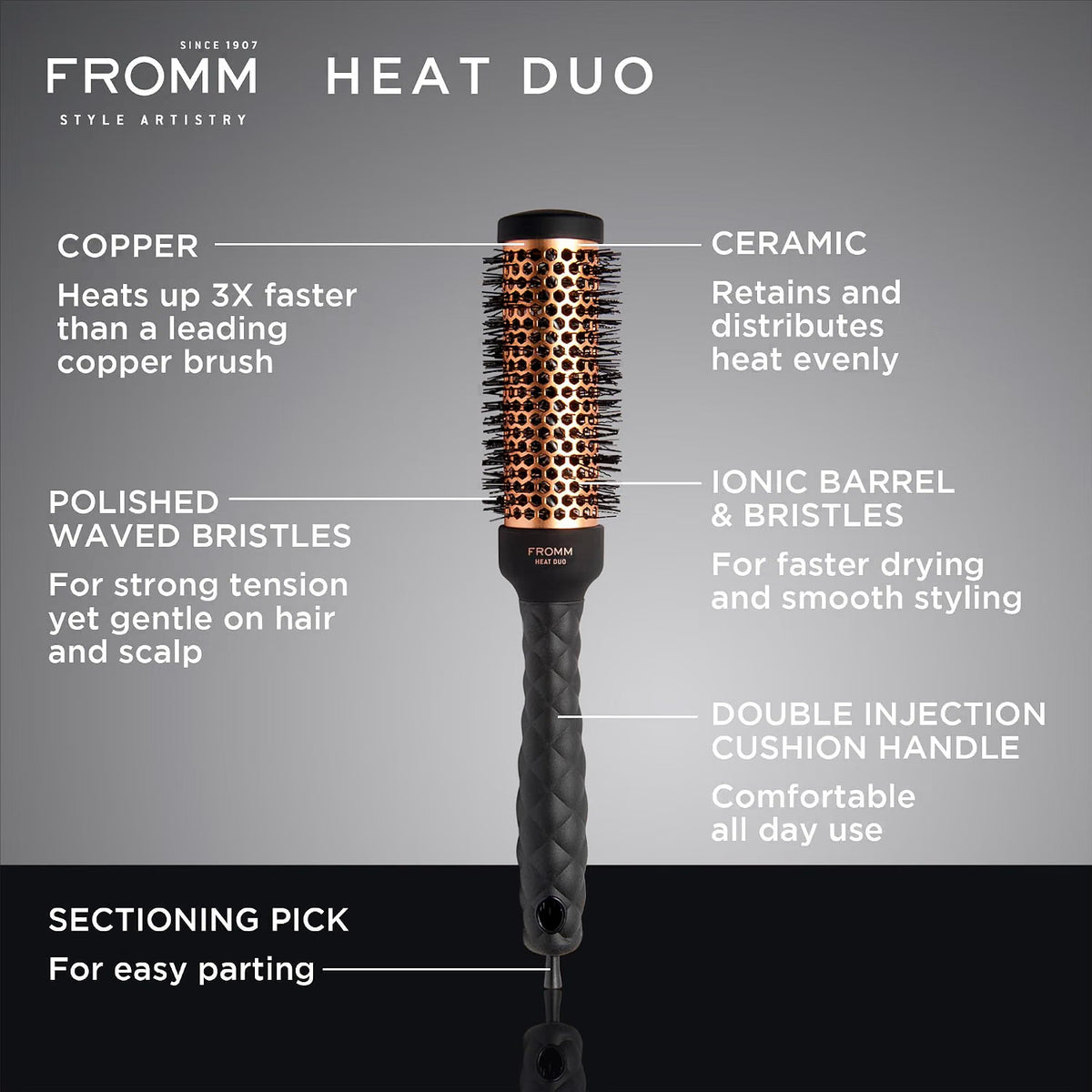 Fromm Heat Duo Copper Thermal Round 1.25" (#NBB019)
