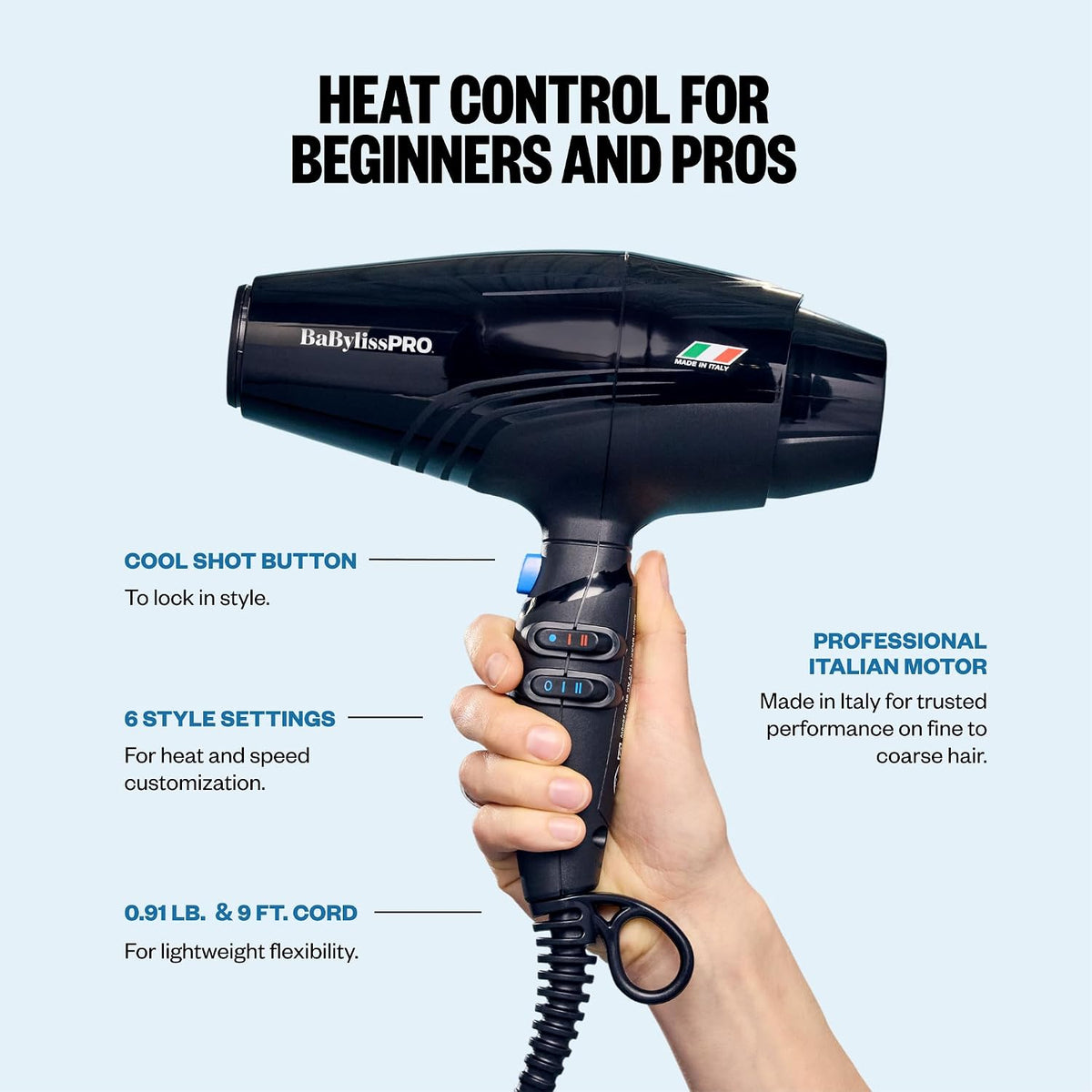 BaBylissPRO Rapido Dryer (Black)