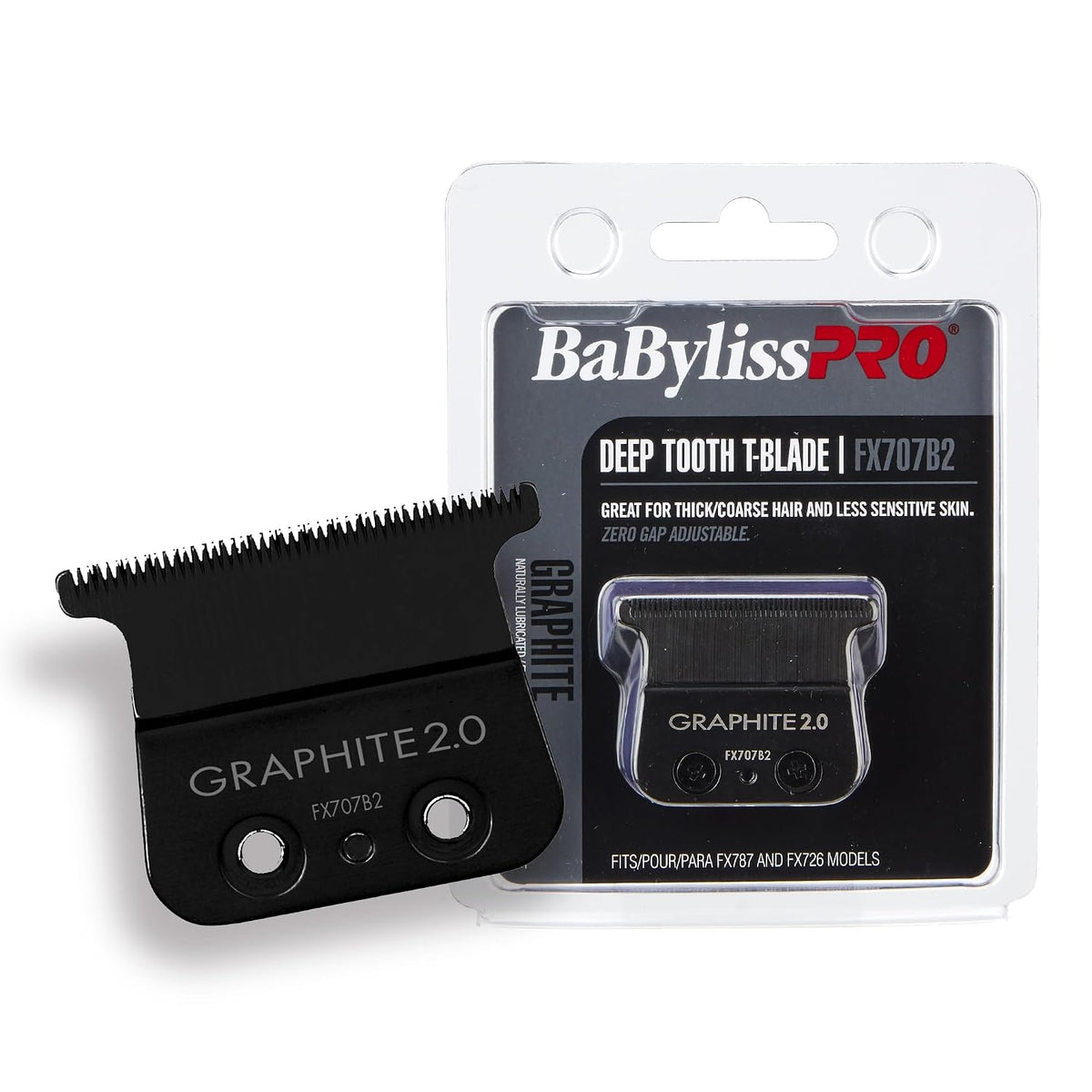 BaBylissPRO Replacement Black Graphite Deep Tooth T-Blade