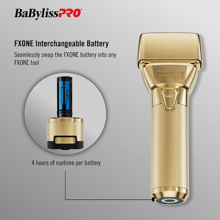 BaBylissPRO FXONE™ GOLDFX Double Foil Shaver