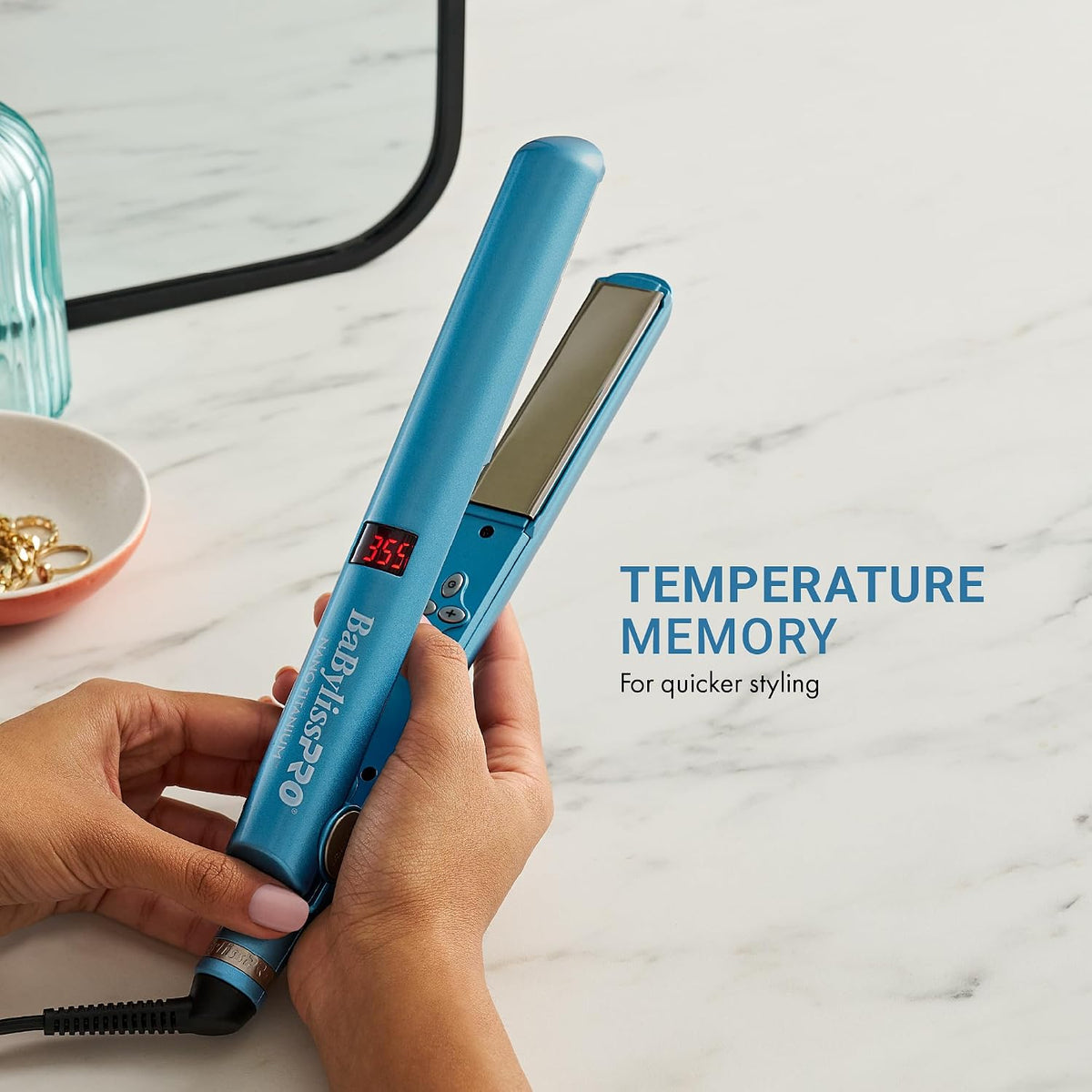 BaBylissPRO Nano Titanium 1" Digital Flat Iron
